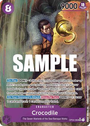 Crocodile (Alternate Art) (OP04-060) Foil