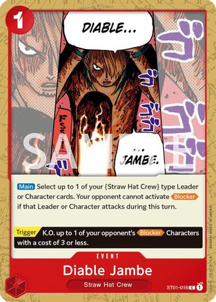 Diable Jambe (ST01-016) Revision Pack Cards