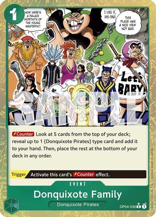 Donquixote Family (Textured Foil) (OP04-036) Foil