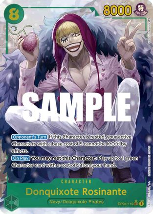 Donquixote Rosinante (Alternate Art) (OP04-119) Foil