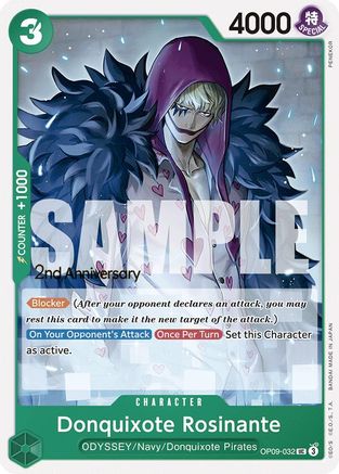 Donquixote Rosinante (OP09-032) 2nd Anniversary Tournament Cards