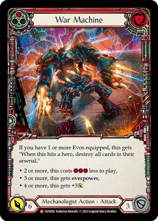 War Machine (EVO056) Rainbow Foil - Bright Lights