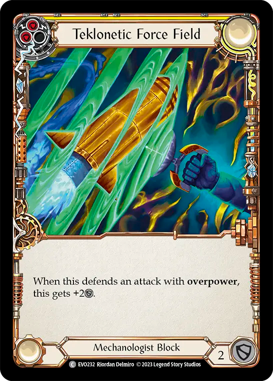 Teklonetic Force Field (Yellow) (EVO232) - Bright Lights