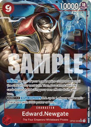Edward.Newgate (Alternate Art) (OP02-004) Foil