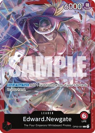 Edward.Newgate (OP02-001) (Reprint) Foil