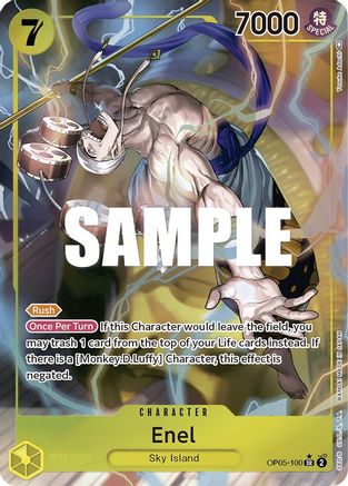 Enel (Alternate Art) (OP05-100) Foil