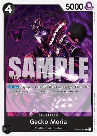 Gecko Moria (OP09-085) 2nd Anniversary Tournament Cards