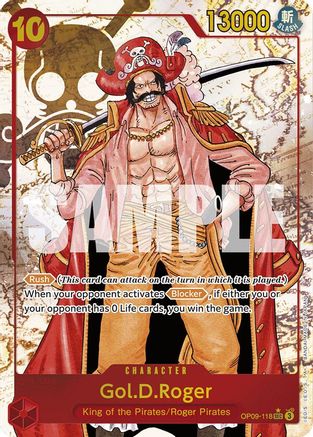 Gol.D.Roger (Alternate Art) (OP09-118) Foil
