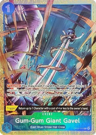 Gum-Gum Giant Gavel (Premium Card Collection -Best Selection Vol. 2-) (OP03-055) Foil