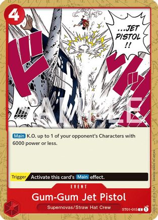 Gum-Gum Jet Pistol (ST01-015) Revision Pack Cards
