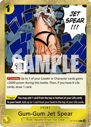 Gum-Gum Jet Spear (ST13-018) Foil
