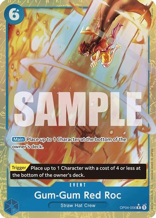Gum-Gum Red Roc (Alternate Art) (OP04-056) Foil