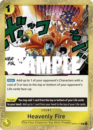 Heavenly Fire (OP04-117) Foil
