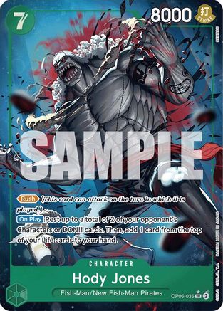 Hody Jones (Alternate Art) (OP06-035) Foil