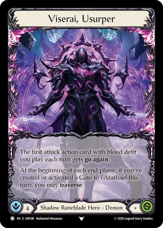 Viserai, the Forsaken // Viserai, Usurper (IAR106) - Usurp the Shadow Throne