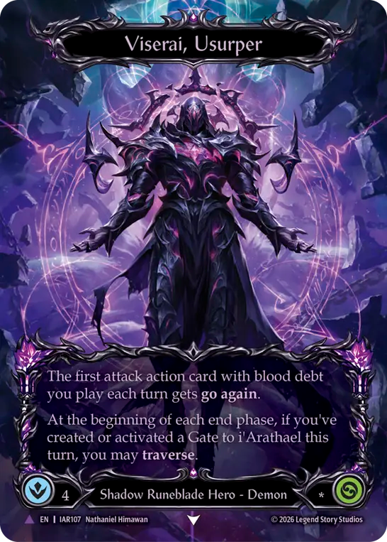 Viserai, Between Worlds // Viserai, Usurper (IAR107) Cold Foil - Usurp the Shadow Throne