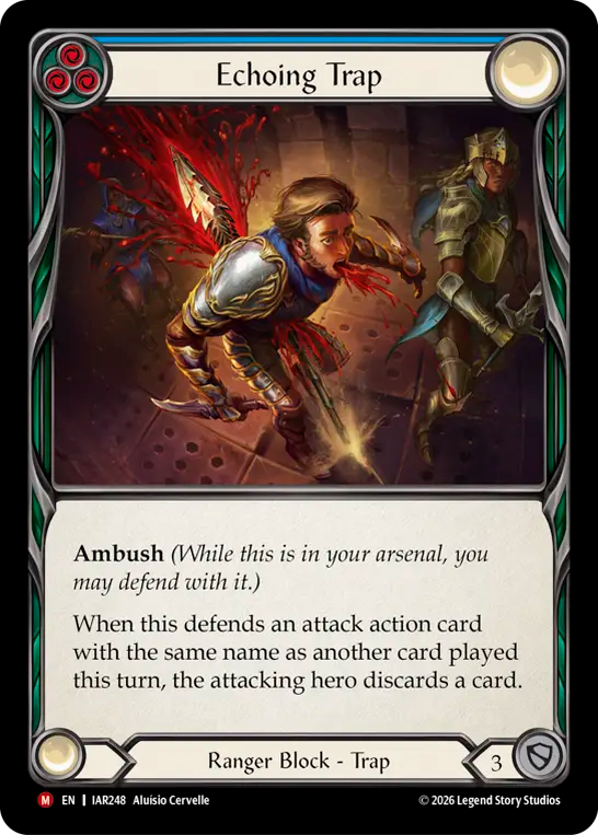 Echoing Trap (Blue) (IAR248) Rainbow Foil - Usurp the Shadow Throne
