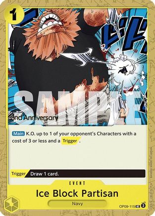 Ice Block Partisan (OP09-115) 2nd Anniversary Tournament Cards