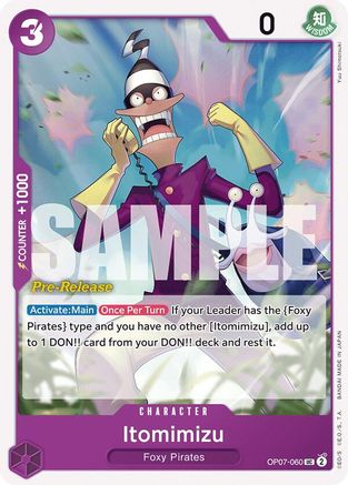 Itomimizu (OP07-060) Pre-Release Cards