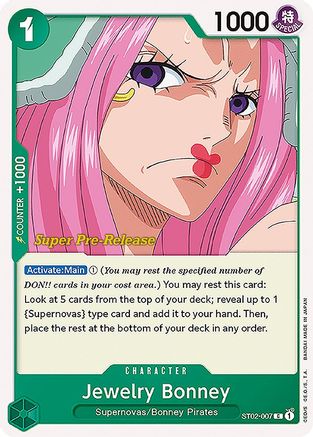 Jewelry Bonney (ST02-007) Super Pre-Release Cards