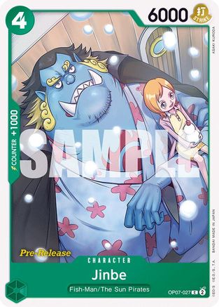 Jinbe (OP07-027) Pre-Release Cards
