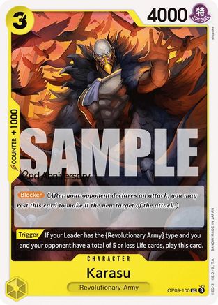 Karasu (OP09-100) 2nd Anniversary Tournament Cards