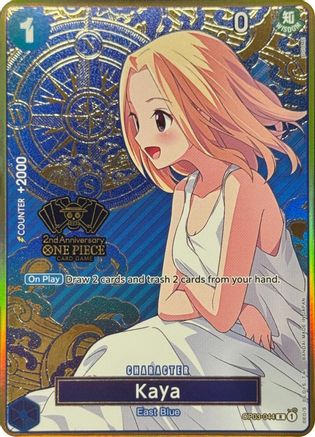 Kaya (One Piece Japanese Version 2nd Anniversary Set) (OP03-044) Foil