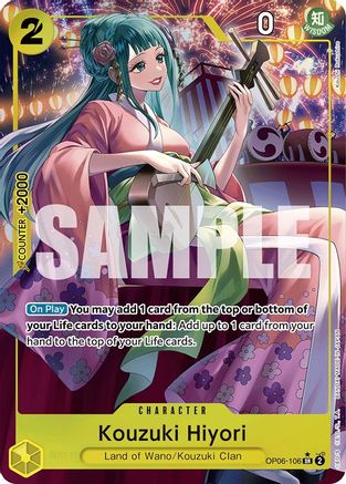 Kouzuki Hiyori (Alternate Art) (OP06-106) Foil