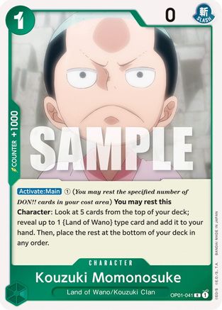 Kouzuki Momonosuke (OP01-041) Foil