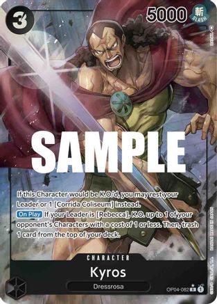 Kyros (Alternate Art) (OP04-082) Foil