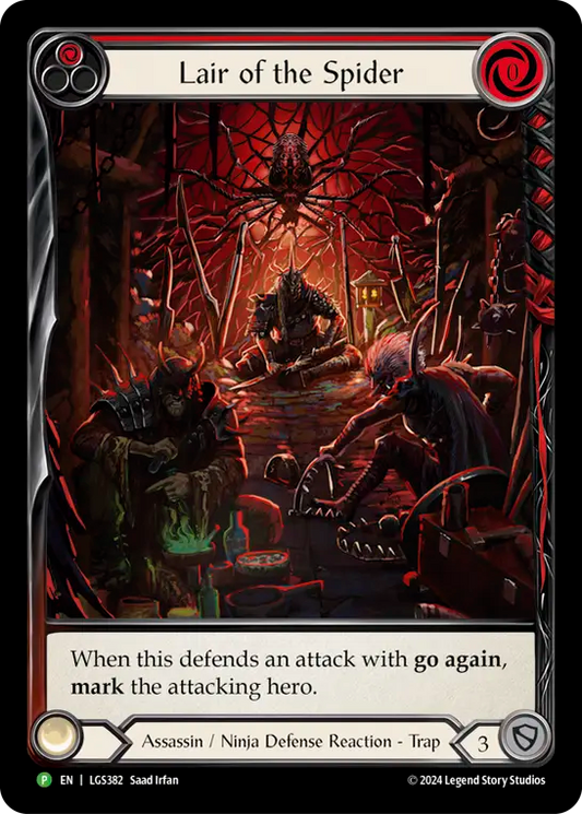 Lair of the Spider (Red) (LGS382) Rainbow Foil - FaB Promos