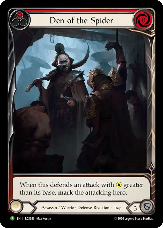 Den of the Spider (Red) (LGS383) Rainbow Foil - FaB Promos