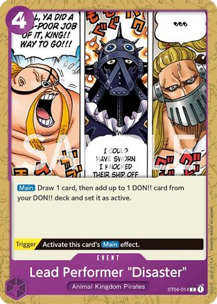 Lead Performer "Disaster" (ST04-014) Revision Pack Cards