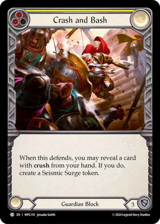 Crash and Bash (Yellow) (MPG110) Rainbow Foil - Mastery Pack Guardian