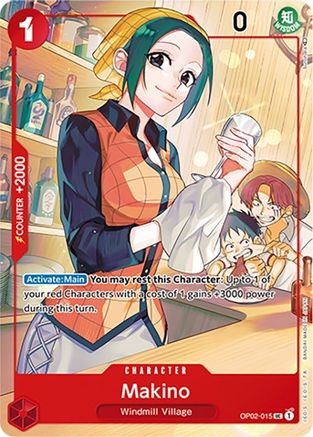 Makino (Japanese 1st Anniversary Set) (OP02-015) Foil