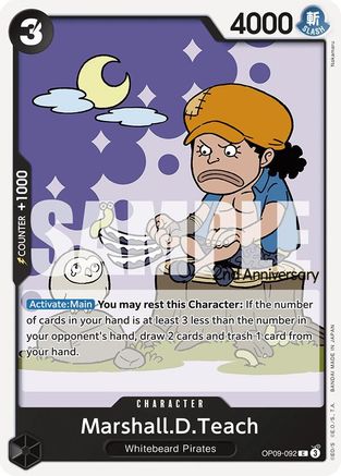 Marshall.D.Teach (OP09-092) 2nd Anniversary Tournament Cards