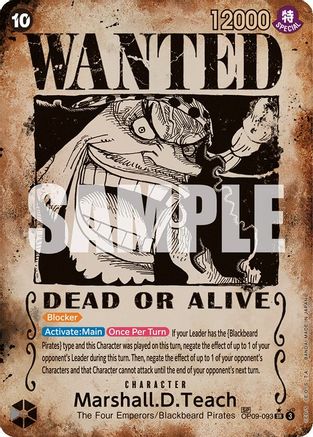 Marshall.D.Teach (Wanted Poster) (OP09-093) Foil