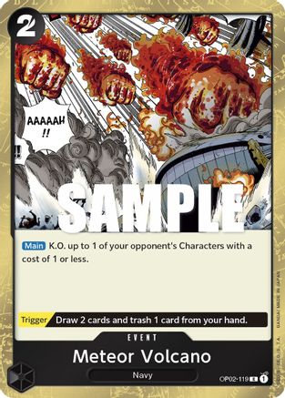 Meteor Volcano (OP02-119) Foil