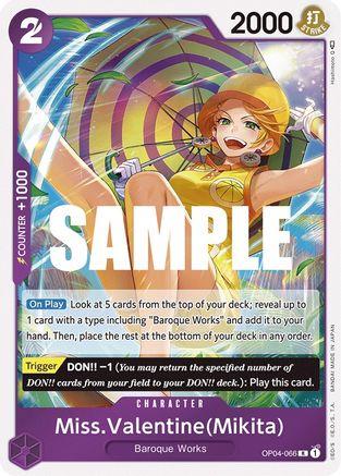 Miss.Valentine(Mikita) (OP04-066) Foil