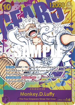Monkey.D.Luffy (Alternate Art) (OP05-119) Foil