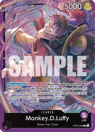 Monkey.D.Luffy (OP05-060) (Reprint) Foil