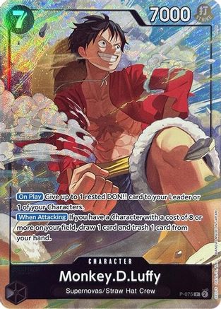 Monkey.D.Luffy (Premium Card Collection -Best Selection Vol. 3-) (P-075) Foil