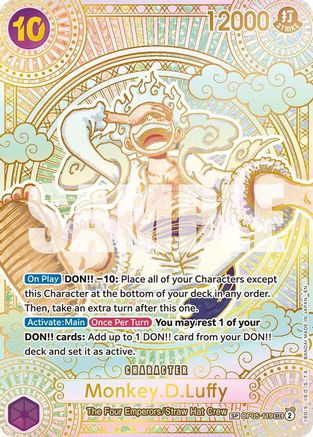 Monkey.D.Luffy (SP) (Gold) (OP05-119) Foil