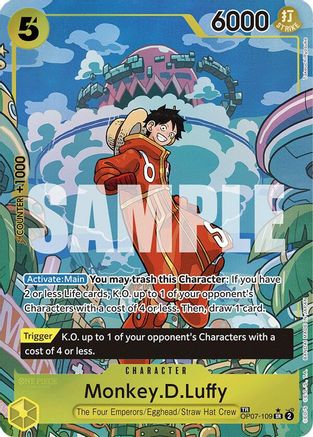 Monkey.D.Luffy (TR) (OP07-109) Foil