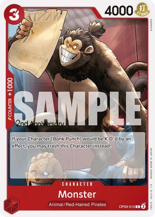 Monster (OP09-012) 2nd Anniversary Tournament Cards