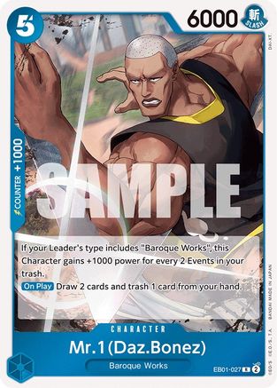 Mr.1 (Daz.Bonez) (EB01-027) Foil