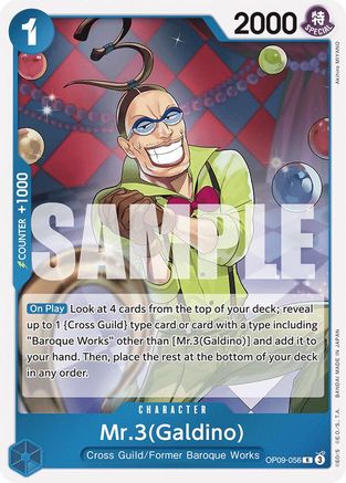 Mr.3 (Galdino) (OP09-056) Foil