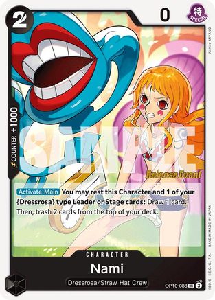 Nami (OP10-088) Release Event Cards