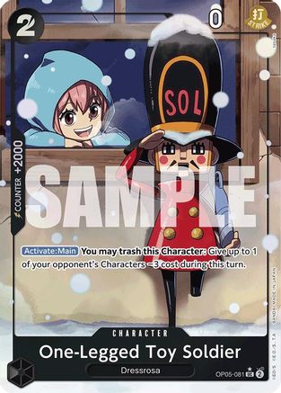 One-Legged Toy Soldier (Alternate Art) (OP05-081) Foil