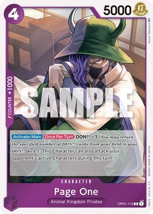 Page One (OP01-112) Foil